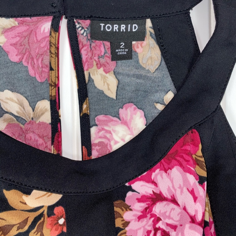 Torrid Black High Neck Skater Dress 2 - Picture 9 of 10